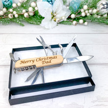 Load image into Gallery viewer, Personalised Multi Tool Pocket Knife With Gift Box. Perfect Christmas Gift

