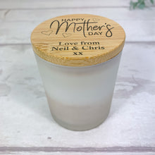 Load image into Gallery viewer, Personalised Scented Mother&#39;s Day Candle Jar, Engraved message
