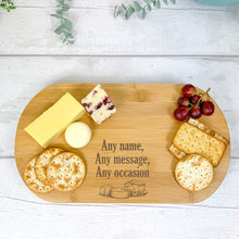 Load image into Gallery viewer, Personalised Luxury Cheeseboard With Knives and FREE Cheese Marker Set. CB11

