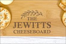 Load image into Gallery viewer, Personalised Luxury Cheeseboard With Knives and FREE Cheese Marker Set. CB8
