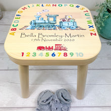 Load image into Gallery viewer, personalised childrens stool
