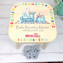 Load image into Gallery viewer, personalised childrens stool
