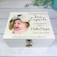Load image into Gallery viewer, Personalised Time Capsule Box, Christening, Baptism, Naming Day
