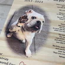 Load image into Gallery viewer, Personalised Dog Rainbow Bridge Memory Keepsake Box
