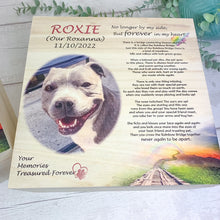 Load image into Gallery viewer, Personalised Dog Rainbow Bridge Memory Keepsake Box
