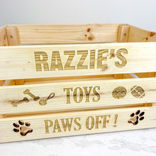 Load image into Gallery viewer, Personalised Dog Toy Storage Box
