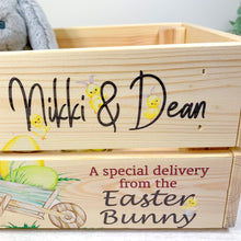 Load image into Gallery viewer, Personalised Easter Box, Easter Storage Crate
