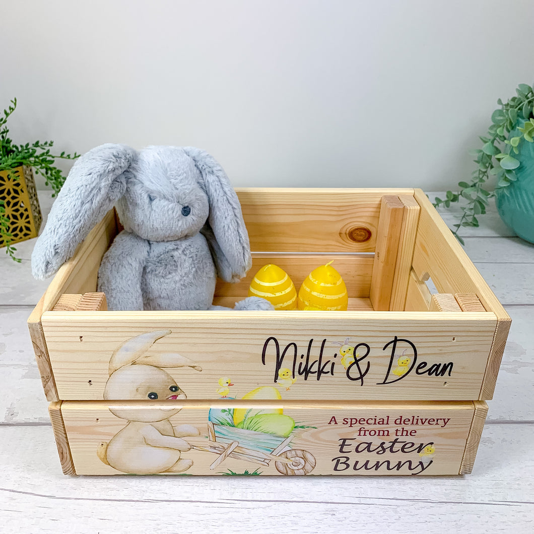 Personalised Easter Box, Easter Storage Crate