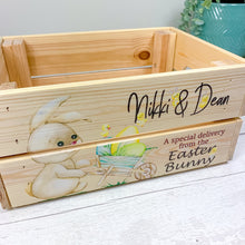 Load image into Gallery viewer, Personalised Easter Box, Easter Storage Crate
