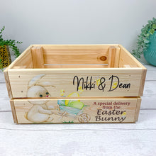 Load image into Gallery viewer, Personalised Easter Box, Easter Storage Crate

