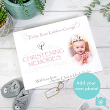 Load image into Gallery viewer, Personalised Girls Christening Keepsake Box - Add Your Own Photo
