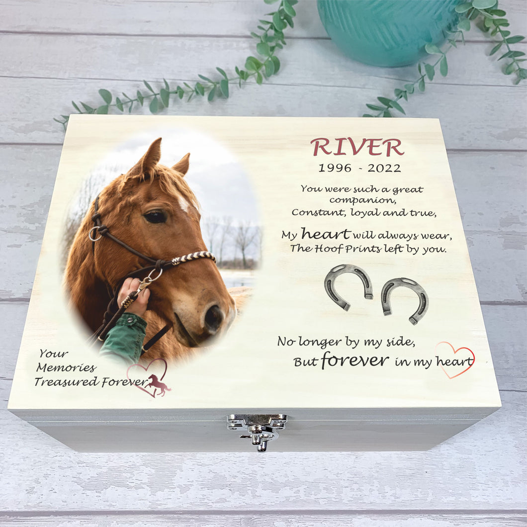 Personalised Horse or Pony Memory Keepsake Box