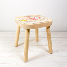 Load image into Gallery viewer, personalised childrens stool
