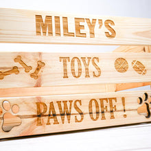 Load image into Gallery viewer, Personalised Dog Toy Storage Box

