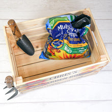 Load image into Gallery viewer, Personalised Garden Wooden Storage Box

