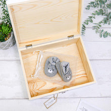 Load image into Gallery viewer, Personalised Boys Christening Keepsake Box - Add Your Own Photo
