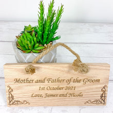 Load image into Gallery viewer, Personalised Wooden Plaque, Wooden Sign
