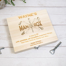 Load image into Gallery viewer, Personalised Storage &quot;Man Box&quot;
