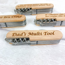 Load image into Gallery viewer, Personalised Multi Tool Pocket Knife With Gift Box
