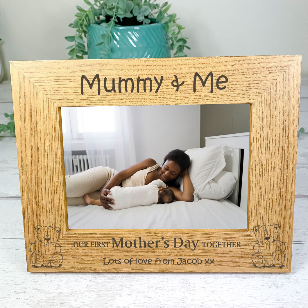 Personalised Wooden Photo Frame For Mom, Mother's Day Gift
