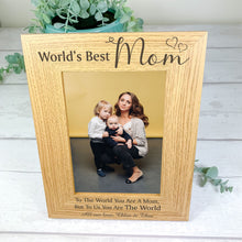 Load image into Gallery viewer, Personalised Wooden Photo Frame For Mom, Mother&#39;s Day Gift

