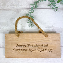 Load image into Gallery viewer, Personalised Hot Tub Wooden Plaque, Wooden Sign
