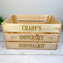 Load image into Gallery viewer, Personalised University Survival Crate

