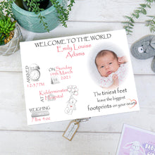 Load image into Gallery viewer, Personalised Baby Girl Keepsake Box - Add Your Own Photo
