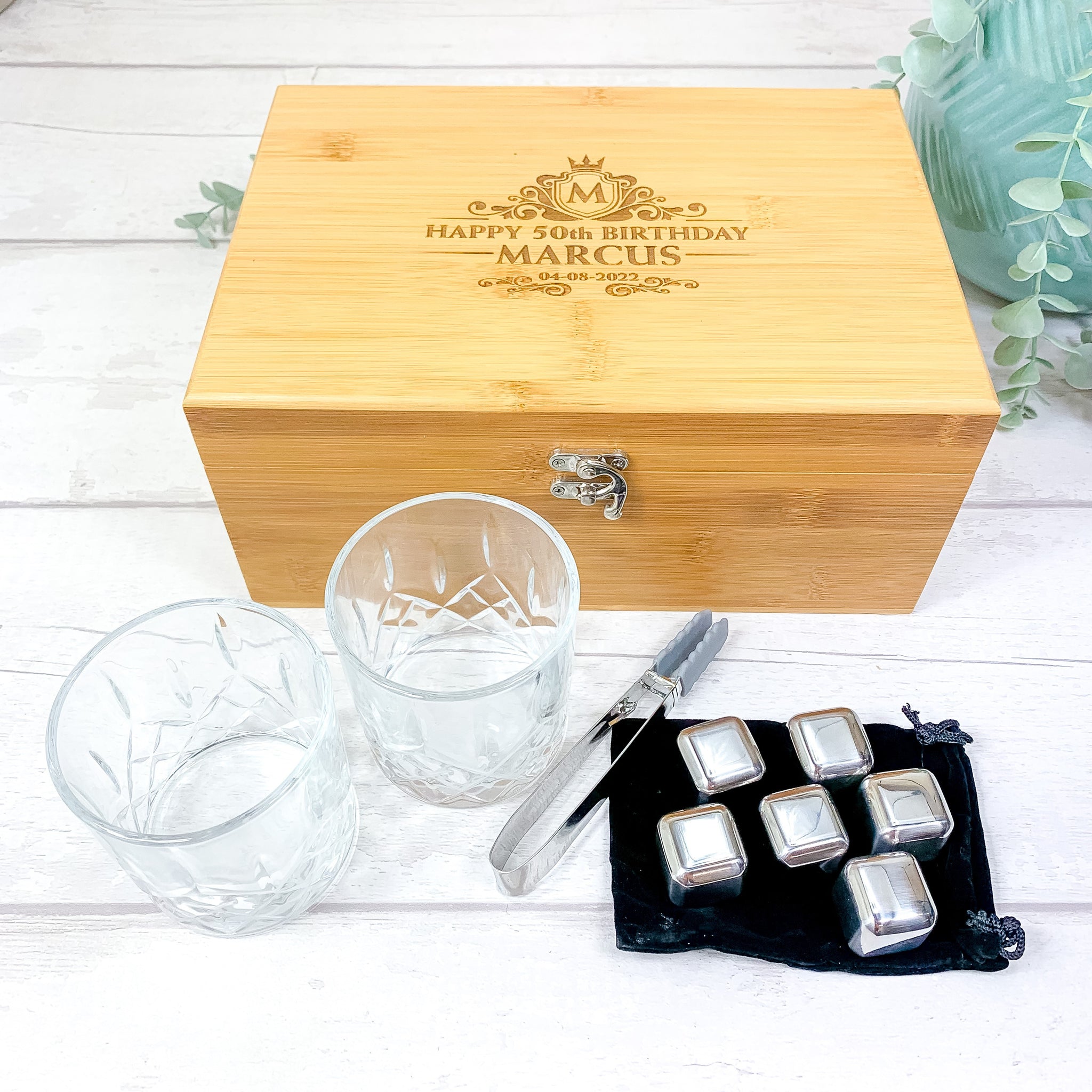 Whiskey glass gift set sales