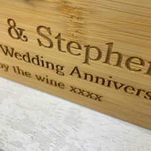 Load image into Gallery viewer, Personalised Luxury Wine Gift Box With Accessories, Wedding Anniversary Gift
