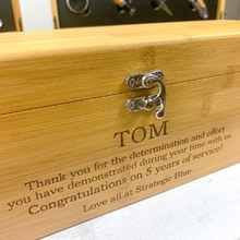 Load image into Gallery viewer, Personalised Luxury Wine Gift Box With Accessories, Retirement Gift
