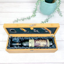 Load image into Gallery viewer, Personalised Luxury Christmas Wine Gift Box With Accessories
